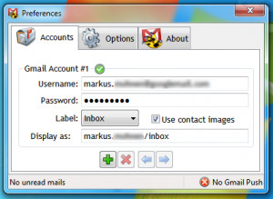 Gmail Growl - náhled