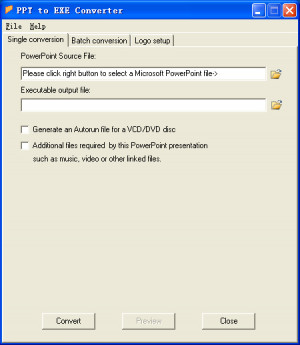 PPT to EXE Converter - náhled