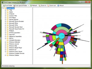 Disk Usage Analyzer - náhled