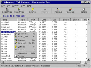 Advanced HTML Optimizer - náhled