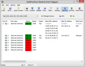 SoftPerfect Switch Port Mapper - náhled
