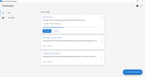 Bevel Download Manager - náhled