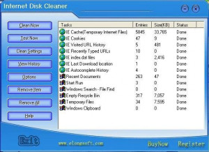 Internet Disk Cleaner - náhled