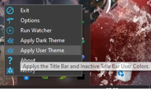 Dark Title Bar Enabler - náhled