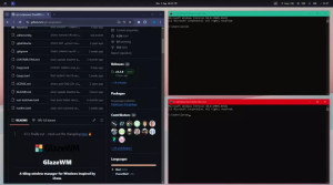 GlazeWM - náhled