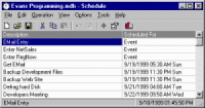 Schedule - náhled