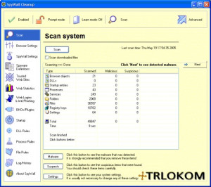 SpyWall Anti-Spyware - náhled