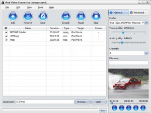 iPod Video Converter for Windows - náhled