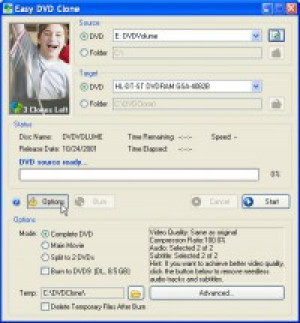 Easy DVD Clone - náhled