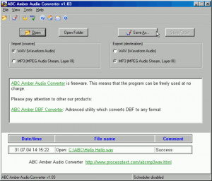 ABC Amber Audio Converter - náhled