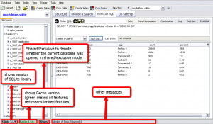 SQLite Manager - náhled