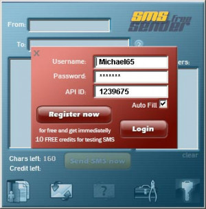 SMS Free Sender - náhled