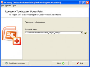 Recovery Toolbox for PowerPoint - náhled