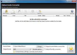 Helium Audio Converter - náhled