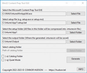 Win32ContentPrepToolGUI - náhled