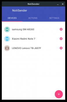 NotiSender Desktop - náhled