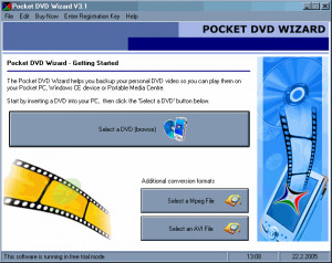 Pocket DVD Wizard - náhled