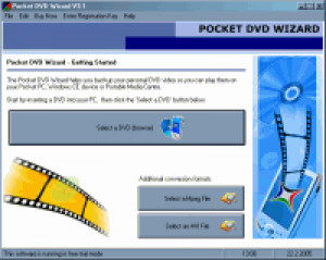 Pocket DVD Wizard - náhled