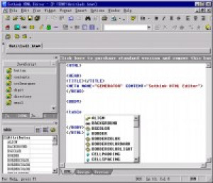 Sothink HTML Editor Free Version - náhled