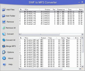 SWF to MP3 Converter - náhled