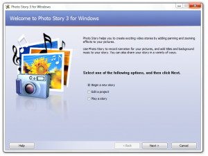 Microsoft Photo Story - náhled