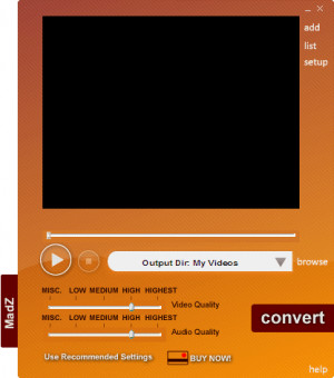 MadZ Video2Zune - náhled