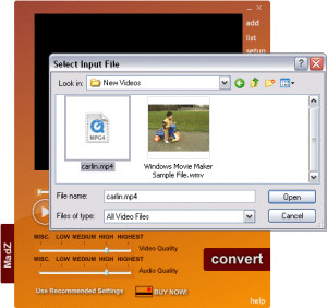 MadZ Video2Zune - náhled