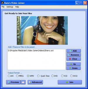 Kate's Video Joiner - náhled
