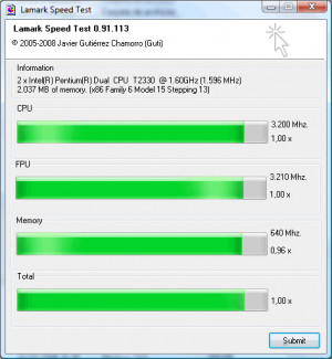 Lamark Speed Test - náhled