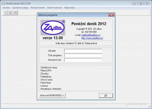 Daňová evidence - Peněžní deník - náhled