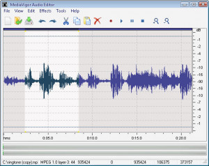 MediaVigor Audio Editor - náhled