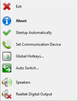 Audio Output Switcher - náhled