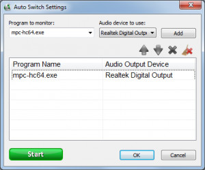 Audio Output Switcher - náhled