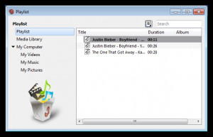 Jaksta Media Player - náhled