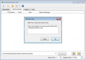 ochDownloader - náhled