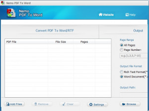 Nemo PDF to Word - náhled