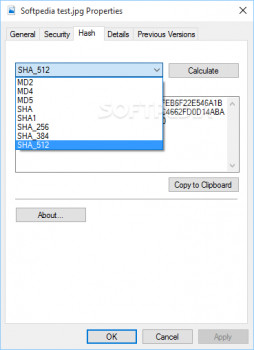 FileHashExtension - náhled