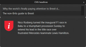 CNN widget - náhled