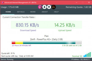 Advanced Internet Management - náhled