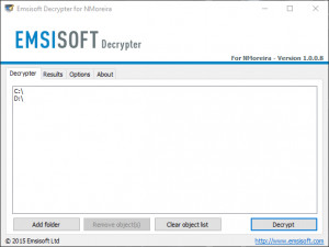 Emsisoft Decrypter for NMoreira - náhled