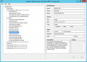 Paessler MIB Importer - náhled