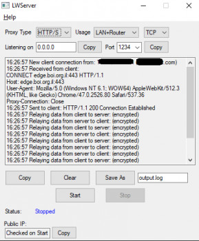 LWServer - náhled