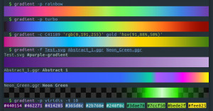 gradient - náhled