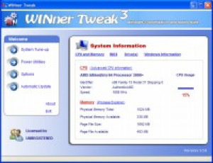 WINner Tweak - náhled