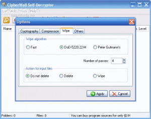 CipherWall Self-Decryptor - náhled