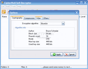 CipherWall Self-Decryptor - náhled