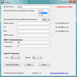 PS-Disk Monitoring Utility - náhled