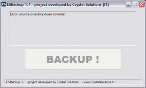 ESBackup - náhled