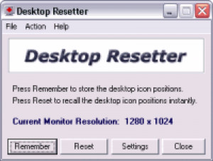 Desktop Resetter - náhled