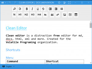 Clean Editor - náhled